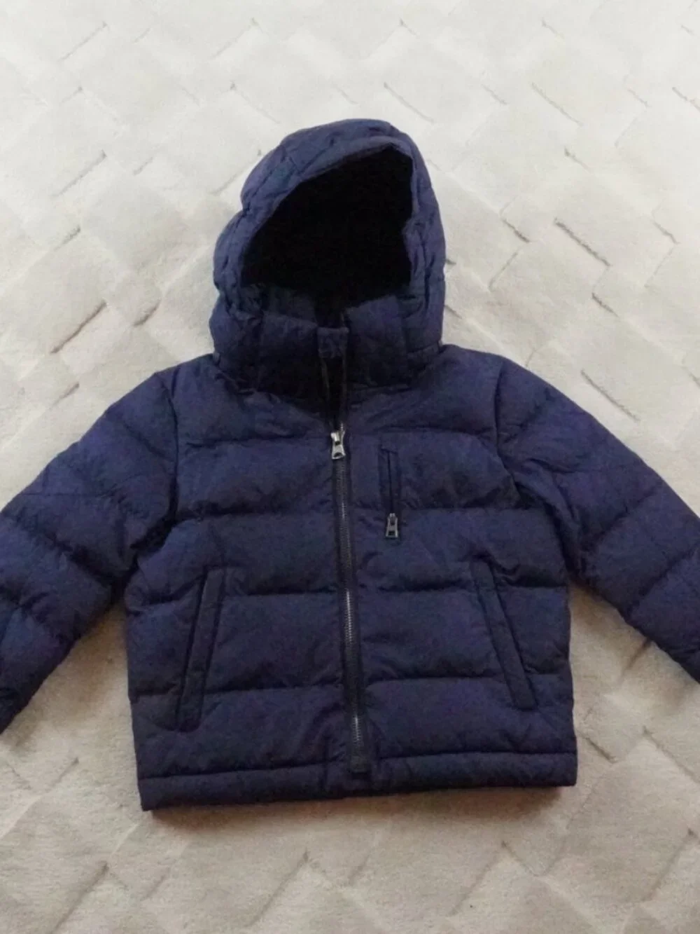 Polo Ralph Lauren Performance Puffer Jacket 2T Navy Full Zip Hooded